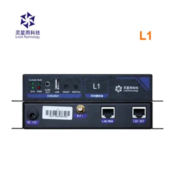 LINSN L1 asinchroninis grotuvas led vaizdo kontrolės sistemos lange wifi, USB, palaiko iki 650 tūkst. pikselių už reklamos mašina
