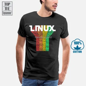 Linux Ir Gnu Populiarus Tagless Tee Marškinėliai