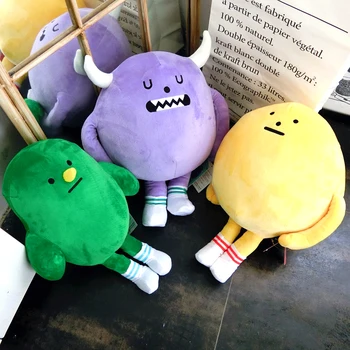 Lipni monster lab pliušinis lėlės puikus Goo žaislai kawaii Korėja anime įdaryti apdailos pagalvę pateikti juokinga dovana draugei