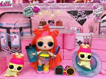 LOL lėlės Staigmena Originalus Saldžiųjų Pupelių Lėlė su Drabužiais pet butelis akiniai kombinezonas žaislai vaikams
