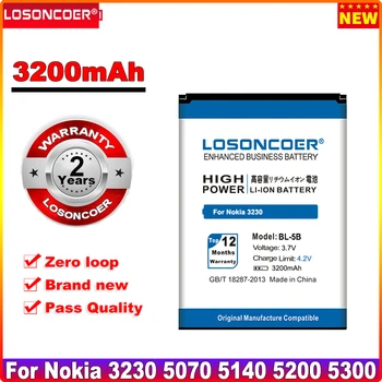 LOSONCOER 3200mAh BL-5B Baterija 