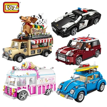 LOZ Blokai Ledų Sunkvežimis Mini Automobilių Žaislinės Figūrėlės Nėra Suderinama Kūrėjas Technic mini pastato Serijos blokas Dovana Mergaitė berniukų