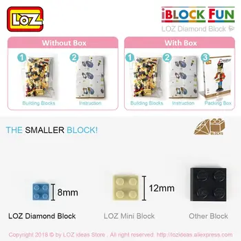 LOZ Deimantų Blokai Animacinių filmų Elnių Skaičius Veiksmo Anime Assmbly Modelis Micro Blokuoti Žaislai Vaikams Dovanų Kūrėjas Plytų Gyvūnų 9044