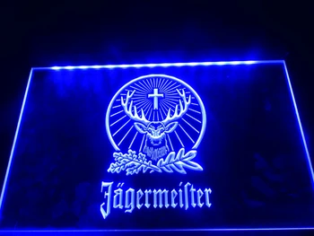 LR001 - Jagermeister LED Neon Light Ženklas kabo ženklas, namų dekoro amatai
