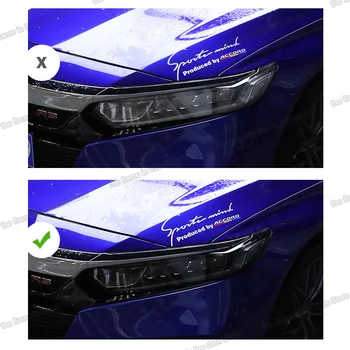 Lsrtw2017 TPU Automobilių Skaidri Juoda Žibintų Plėvelė Apsaugos Lipdukas, skirtas Honda accord 2018 m. 2019 m. 2020 m. 10-asis anti-scratch