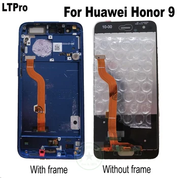 LTPro Išbandyti LCD Ekranas Jutiklinis Ekranas Skydelis skaitmeninis keitiklis komplektuojami su rėmo Huawei Honor 9 STF-L09 STF-AL10 STF-AL00 5.15