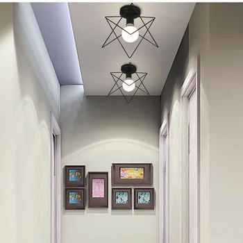 Lubų šviesos Šiuolaikinės lubų lempa Metalo loft dekoro lempos Pramonės stiliaus namų apšvietimo miegamojo, Virtuvės, svetainės šviesos armatūra