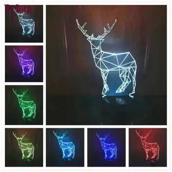 Luminarias 3D Lempos Kalėdų dovanos vaikams 3D Žibintai Vaikų Stalo lempa Led Vaizdo Nakties Šviesos Iliuziją, Nuotaiką, stalas, lempa