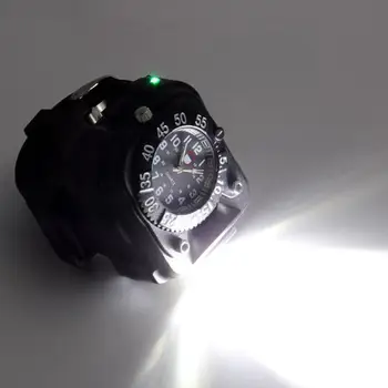 LumiParty LED Riešo Žiūrėti Žibintuvėlį, Fakelą Šviesos USB Įkrovimo Riešo Modelis Taktinis Įkraunamas Led Žibintuvėlis