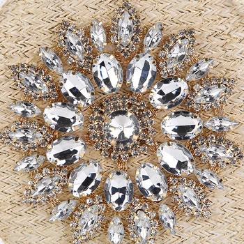 Luxy Mėnulis Apvalus Kristalų Sankabos Moterų Mini Rankinės Vakarą Sankabos Krepšys Vestuves Elegantiškas Pečių Maišą ZD1530
