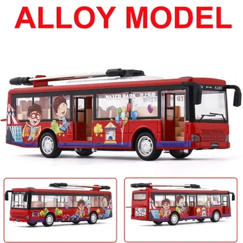 Lydinio Korpusas, Balso Transliacijos Tramvajų Atvirų Durų Kietas Žibintai Galiniai Ratai Traukti Atgal Autobusu Modelis Žaislas Vaikams Gimtadienio Dovana