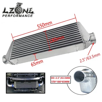 LZONE - Universalus Priekiniai Mount Bar&Plokštės radiatorius intercoolerio 550*180*65 mm Į/Lizdo 2.5