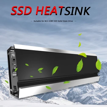 M. 2280 2 SSD Aušintuvo Heatsink Šilumos Išsklaidymo Radiatorių Kietojo Disko SSD Šilumos Kriaukle Vėsinimo Liemenė Šilumos Padas