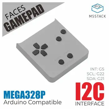 M5Stack europos sąjungos Oficialusis M5 SUSIDURIA su Gamepad Skydelis pilnai Klaviatūra su MEGA328 Procesorius I2C ESP32 Plėtros Valdybos Pratęsimo