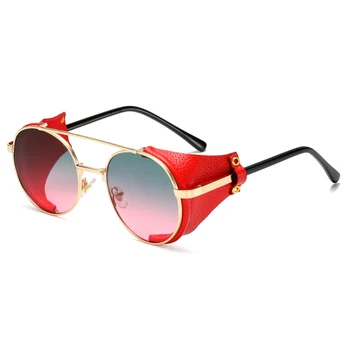 Mada, Suapvalinti Steampunk Akiniai nuo saulės Prekės ženklo Dizainas Vyrai Moterys Punk Saulės akiniai UV400 Prabanga Sunglass Atspalvių Oculos de sol