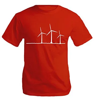 Mados Atsitiktinis Vyrų Aukštos Kokybės Užsakymą Viršūnes Tees Vėjo Turbinų Marškinėliai T-Shirt Palaidinukė