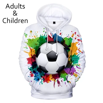 Mados Cool 3D Futbolo Hoodies Vyrams, Moterims Megztiniai Vaikams Hoodie Tinka Kpop berniukams, mergaitėms ilgomis rankovėmis Atsitiktinis Outwear