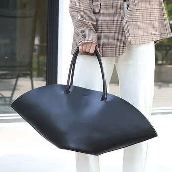 Mados dizaineris sektoriaus didelis atviras moteris nešti maišą pu pirkinių composite maišelį valtis derliaus moterų rankinės