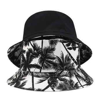 Mados Kokoso Medžio Modelio Kibiro Kepurę Grįžtamasis Vasaros Panama Žvejys Žvejybos Kepurės Vyrams, Moterims, Drobė Hip-Hop Flat Top Kepurės
