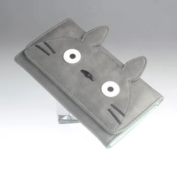Mados Mano Kaimynas Totoro Moterų Piniginės Animacinių filmų Kortelės Turėtojas Monetų Piniginė Hasp Sankabos Ilgai Piniginės DFT6035