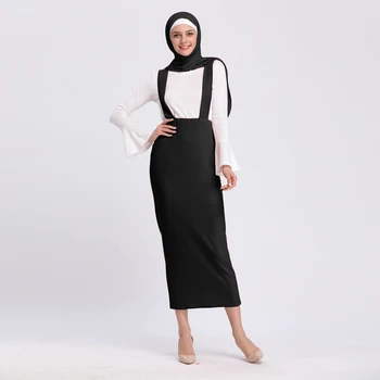 Mados Moterų Diržas Sijonas darbo drabužiai Suknelė Musulmonų Nuosėdos Ilgi Sijonai, Pieštuku Sijonas Ramadanas Šalies pamaldos, Islamo Apranga