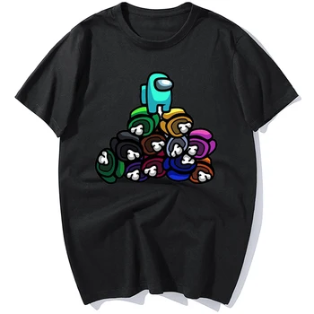 Mados Naujas Žaidimas Tarp Mūsų Marškinėliai Vyrams 2020 Juokingas Vasaros Viršūnes Animacinių filmų T-shirt Impostor Grafinis Tees Hip-Hop Unisex Marškinėlius Vyras