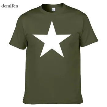 Mados Prekės ženklo Red Star T Shirt Mens Novetly Juokinga trumpomis Rankovėmis T-shirt Viršūnes 3D Spausdinimo Fitneso O Kaklo Marškinėliai Camisetas Tees