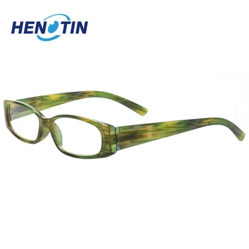 Mados stačiakampio formos akiniai skaitymui vyrams ir moterims pavasario vyrių spalvinga spausdinti akinių rėmeliai