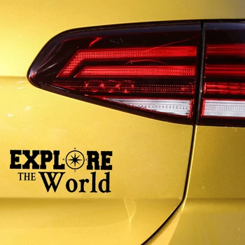 Mados Tyrinėti Pasaulį Kompasas Automobilių Lipdukas Išoriniai Priedai Vinilo Lipdukai Peugeot Ranger 
