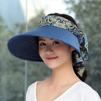 Mados uv saulės skrybėlę vasarą saulės, skrybėlės moterims šiaudų skrybėlę merginų paplūdimio organza bžūp skydeliai kepurės universalus sulankstomas floppy skrybėlę