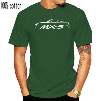 Mados Vyras Mazda Mx5 Įkvėpė Automobilių marškinėliai Graphic Tee