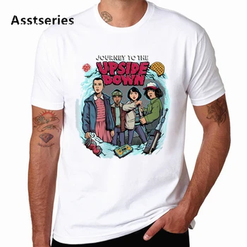 Mados vyriški marškinėliai Svetimas Dalykų Demogorgon Juokingas Vasaros Atsitiktinis Apvalios Kaklo Marškinėlius Vyrų Hip-hop Minkštas Atspausdintas T-shirt