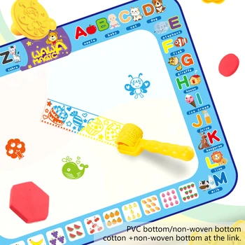 Magija Vandens Piešimo Daugkartinio Naudojimo Spalvinimo Kilimėlis Doodle Kilimėlis & Rašikliai Kūdikių Žaisti Mat Kilimas Montessori Žaislai Tapybos Valdybos Švietimo Žaislai
