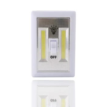 Magnetiniai Mini COB LED Bevielis Lempos Jungiklis Sienos Naktį Žibintai su baterijomis, Virtuvės Spinta, Garažas Spinta Stovykla Avarinės Šviesos