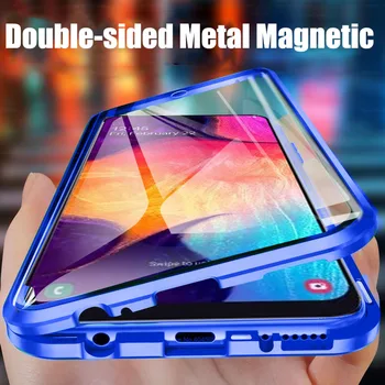 Magnetinės Metalo Case For Samsung Galaxy S20 FE A51 A71 20 Pastaba Ultra 10 Pro A50 A70 M21 A21S A31 M31 A11 S8 S9 S10 Plius Lite