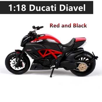 Maisto 1:18 16 stilių Ducati Big devil originalus įgaliotas modeliavimas lydinio motociklo modelis žaislas automobilis dovanų kolekcija