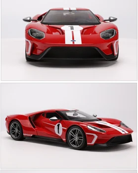 Maisto 1:18 2017 Ford GT Concept Diecast Modelio Sportinis Lenktynių Automobilis Raudonas NEW LANGELYJE,
