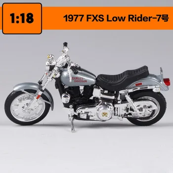 Maisto 1:18 Harley Davidson 1977 FXS LOW Rider Motociklo metalo modelio Žaislai Vaikams Gimtadienio Dovana Žaislų Kolekcija
