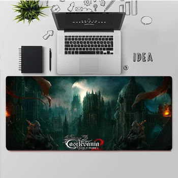 MaiYaCa Aukščiausios Kokybės Castlevanias Žaidimų Žaidėjas stalas laptop Guma Pelės Kilimėlis Nemokamas Pristatymas Didelis, Mouse Pad Klaviatūros Kilimėlis