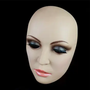 Makiažo Kaukė Kryžiaus Padažu Crossdresser Silikono Gelio Kaukė Transseksualų Helovinas Drag Queen Tikroviška