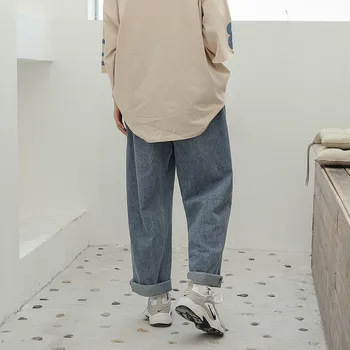 Mama Draugu Pločio Kojų Džinsai Moterims Aukšto Juosmens Džinsinio Audinio Kelnės Retro Streetwear Ponios Juoda Harajuku Prabangus Push Up Flare Kelnės