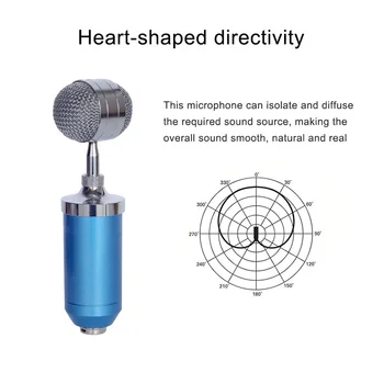 MAMEN Profesinės Įrašymas Mikrofonas Su Smūgiams Rėmo Cardioid Microfone Rinkiniai Kompiuterio Karaoke Kondensatoriaus Microfono