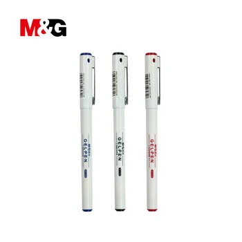 M&G 3pcs 0,5 mm paprasto gelio rašiklis plastiko tušinukas raštinės studentų praktinių mokyklų ir biuro reikmenų įprastą darbo pen