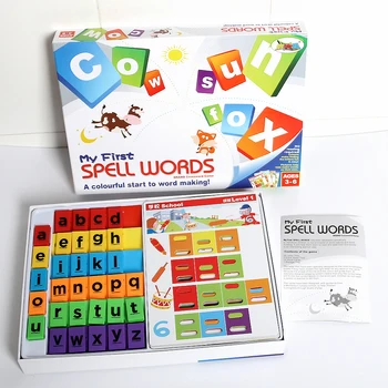 Mano Pirmasis Rašybos Žodžių Spalvinga satrt į word priėmimo,Vaikų Word Mokytis Rašybos,spalvomis Kryžiažodžių Žaidimas Švietimo žaislas