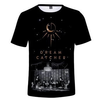 Marškinėliai Kpop Mėnulis Dreamcatcher 3D Spausdinti marškinėliai Moterims/Vyrams Vasaros trumpomis Rankovėmis Tshirts Karšto Pardavimo Laisvalaikio Drabužių Streetwear Kpop