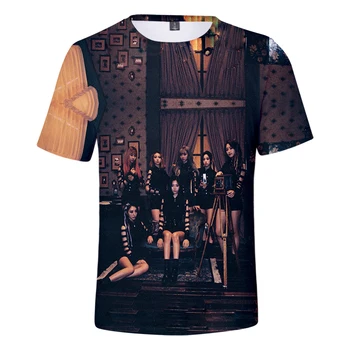 Marškinėliai Kpop Mėnulis Dreamcatcher 3D Spausdinti marškinėliai Moterims/Vyrams Vasaros trumpomis Rankovėmis Tshirts Karšto Pardavimo Laisvalaikio Drabužių Streetwear Kpop