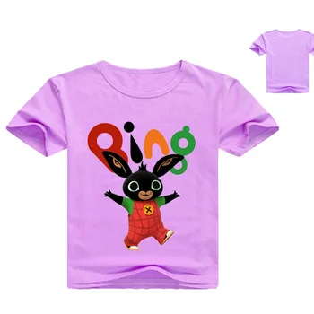 Marškinėliai Mergaitėms, Bing, 2021 Spausdinti Animaciją marškinėliai Mielas O Kaklo Mergina, Vaikams, Vaikų Drabužiai Berniukams, Bing, Triušių Grafinis T Marškinėliai