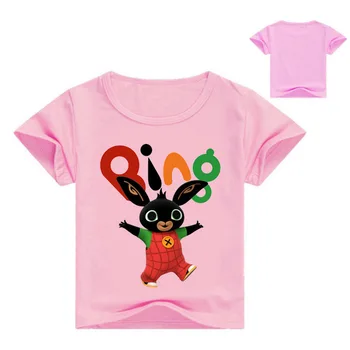 Marškinėliai Mergaitėms, Bing, 2021 Spausdinti Animaciją marškinėliai Mielas O Kaklo Mergina, Vaikams, Vaikų Drabužiai Berniukams, Bing, Triušių Grafinis T Marškinėliai