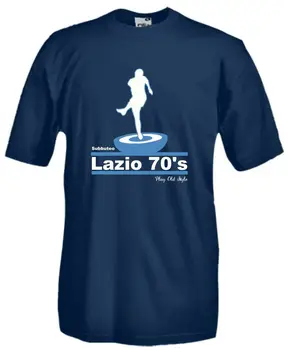 Marškinėliai, Sporto J797 Subbuteo Lazio 70 Žaisti Senus Stilius Derliaus Sportas Futbolas