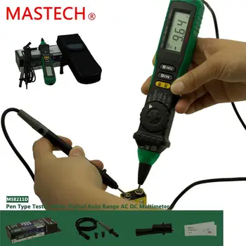 Mastech MS8211D Skaitmeninis Multimetras Pen-Type Testeris, LCD 3/4 Skaitmeninis Auto asortimentą, AC/DC/ω/tęstinumas/amperium polymeter